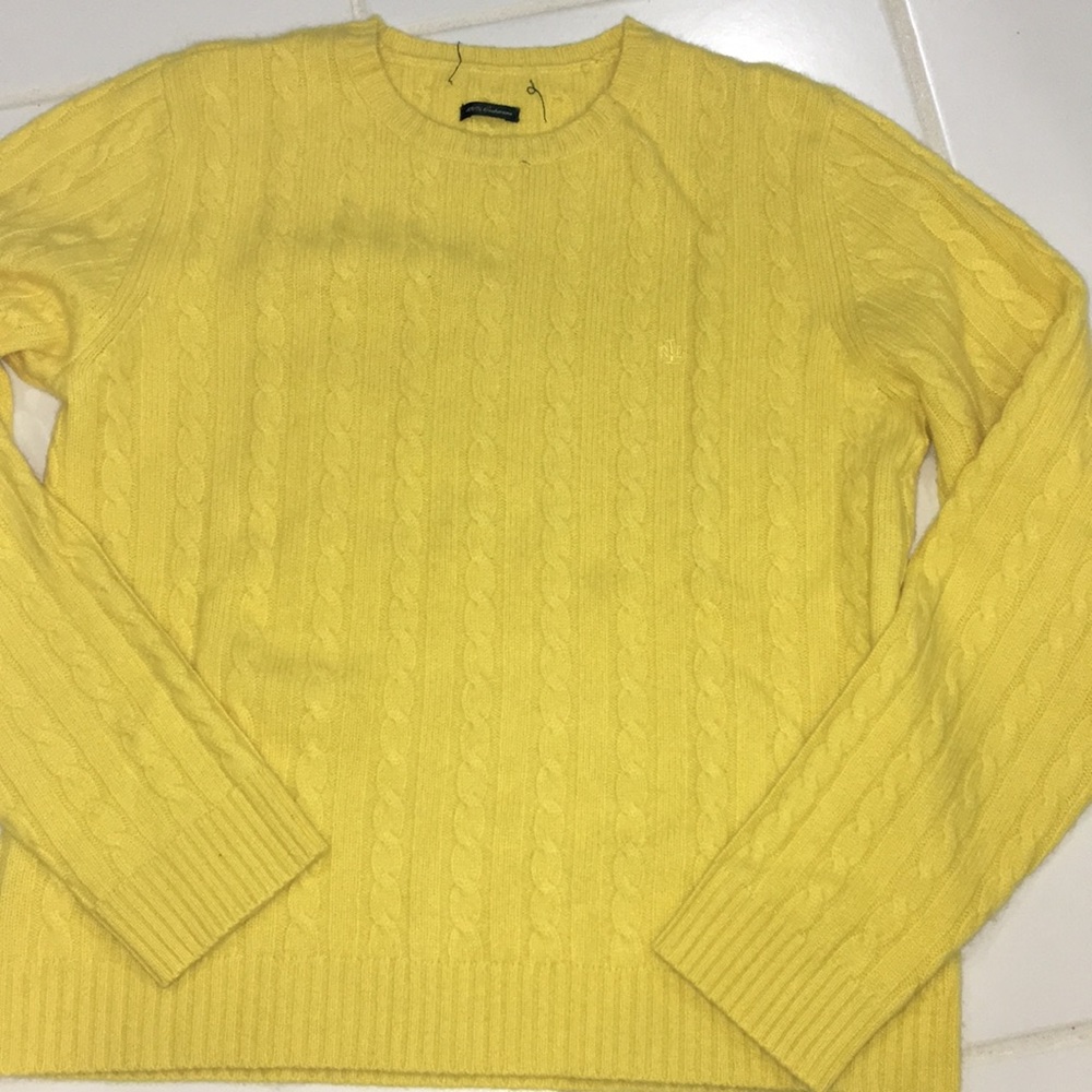 RL 100% cashmere sweater.